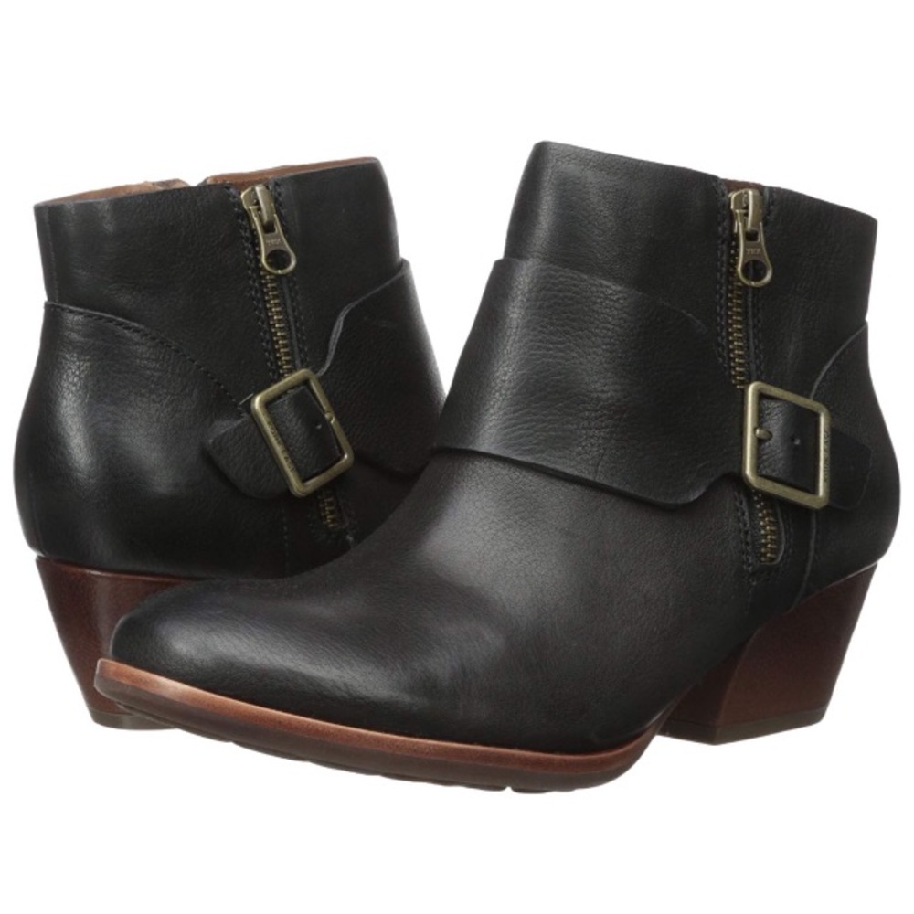 Kork ease black ankle boot size 7